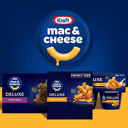 Kraft Macaroni & Cheese Dinner Deluxe Original Cheddar Family Size Box - 24 Oz - Image 6