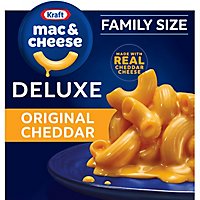 Kraft Macaroni & Cheese Dinner Deluxe Original Cheddar Family Size Box - 24 Oz - Image 1
