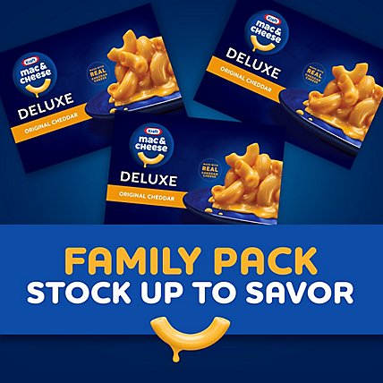 Kraft Macaroni & Cheese Dinner Deluxe Original Cheddar Family Size Box - 24 Oz - Image 5