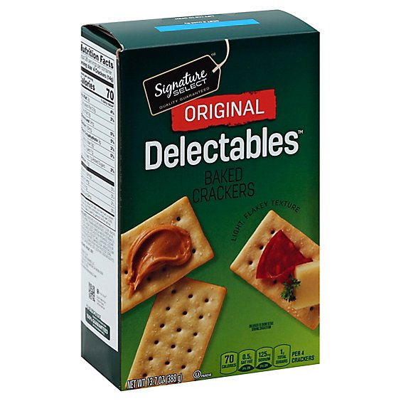 Signature SELECT Crackers Delectables Original - 13.7 Oz