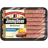 Jimmy Dean Premium All Natural Pork Sausage Links 14 Count - 12 Oz - Image 1