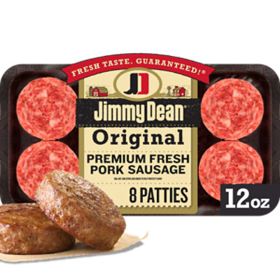 Jimmy Dean Premium All-Natural* Pork Breakfast Sausage Patties -  8 Count - Image 1
