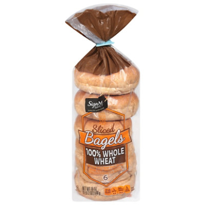 Signature SELECT Bagels Whole Wheat - 18 Oz - Image 4