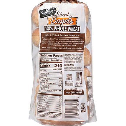 Signature SELECT Bagels Whole Wheat - 18 Oz - Image 6