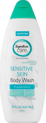 Signature Select/Care Body Wash Sensitive Skin Hypoallergenic - 22 Fl. Oz. - Image 2