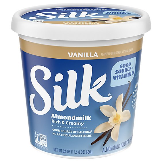 Silk Yogurt Alternative Almondmilk Vanilla - 24 Oz