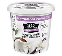 So Delicious Dairy Free Yogurt Alternative Coconutmilk Unsweetened Vanilla - 24 Oz