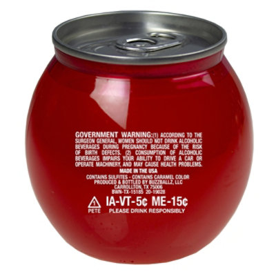 Buzzballz Chillers Strawberry Chiller Orange Texas Wine Based Cocktail - 187 Ml - Image 4
