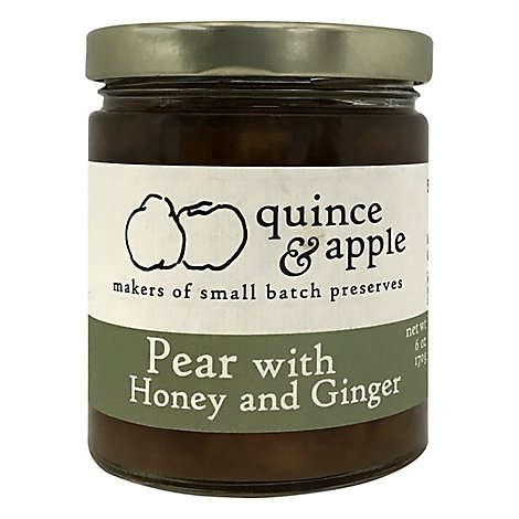 Quince & Apple Pear Honey & Ginger Preserves - 6 Oz