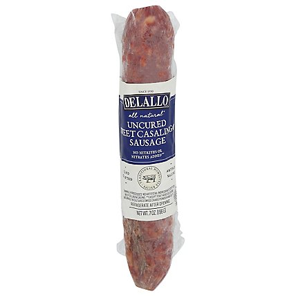 Delallo Sausage Dry Sweet Casalingo - 7 Oz - Image 1