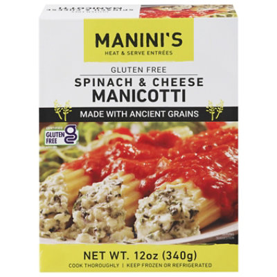 Manini's Gluten Free  Spinach and Cheese Manicotti - 12 Oz - Image 2