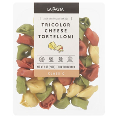 La Pasta Tricolor Cheese Tortelloni - 9 Oz