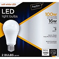 Signature SELECT Light Bulb LED Soft White 16W A21 - 2 Count - Image 2