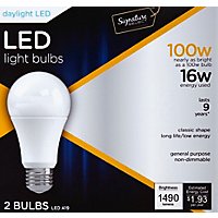 Signature SELECT Light Bulb LED Daylight 16W A19 - 2 Count - Image 2