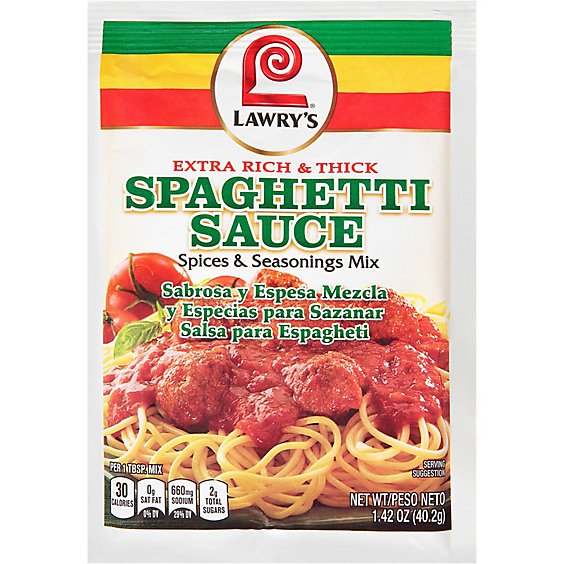 Lawry's Extra Rich & Thick Spaghetti Mix - 1.42 Oz