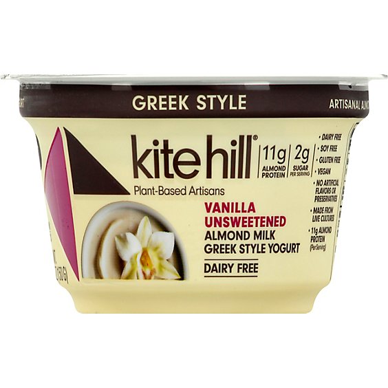 Kite Hill Yogurt Greek Vanilla - 5.3 Oz