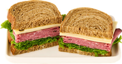 ReadyMeals Boars Head Corned Beef Wedge Sandwich - Each - Image 1