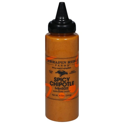 Terrapin Ridge Farms Garnishing Squeeze Sauce Spicy Chipotle Bottle - 9 Oz