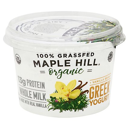 Maple Hill Creamery Yogurt Greek Whole Milk Vanilla Bean Cup - 16 Oz - Image 3