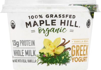 Maple Hill Creamery Yogurt Greek Whole Milk Vanilla Bean Cup - 16 Oz - Image 2