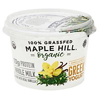 Maple Hill Creamery Yogurt Greek Whole Milk Vanilla Bean Cup - 16 Oz - Image 1
