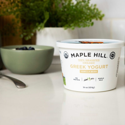 Maple Hill Creamery Yogurt Greek Whole Milk Vanilla Bean Cup - 16 Oz - Image 3