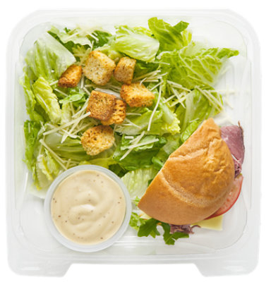 Roast Beef Swiss Sandwich and Caesar Salad - Each - Image 1