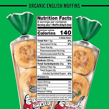 Dave's Killer Bread Organic Rockin Grain English Muffins - 13.2 Oz - Image 4