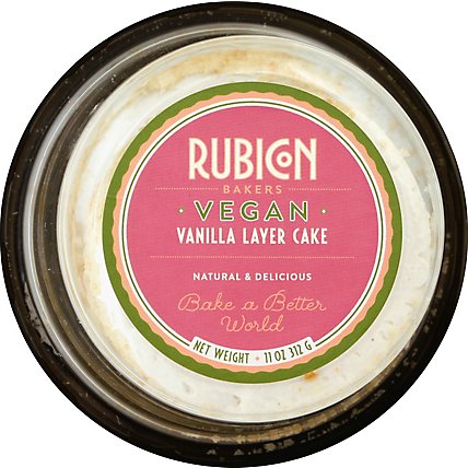 Rubicon Bakers Vegan Vanilla Cake 4inch - Each - Image 2