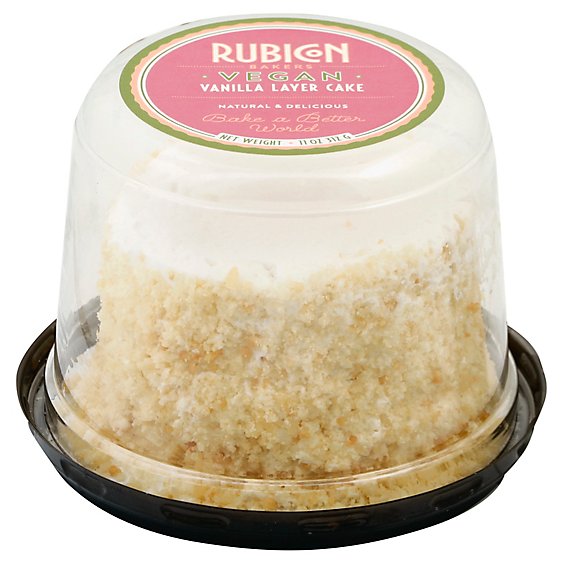 Rubicon Bakers Vegan Vanilla Cake 4inch - Each