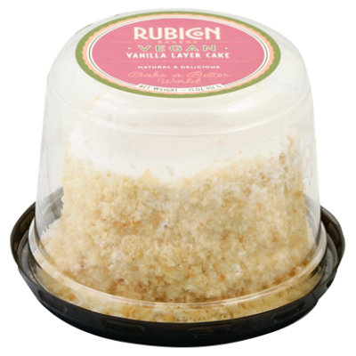 Rubicon Bakers Vegan Vanilla Cake 4inch - Each