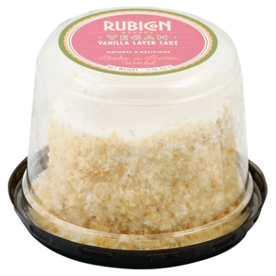 Rubicon Bakers Vegan Vanilla Cake 4inch - Each - Image 1