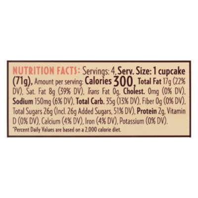 Rubicon Bakers Vegan Vanilla Cupcake 4 Pack  - Each - Image 3