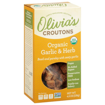 Olive Cracker Herb  Garlic - 4.5 Oz