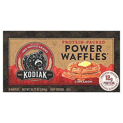 Kodiak Cakes Power Waffles Cinnamon 8 Count - 10.72 Oz - Image 2