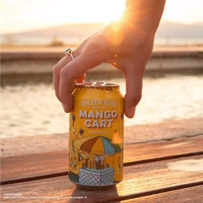 Golden Road Brewing Mango Cart Wheat Ale In Tall Can - 25 Fl. Oz. - Image 3