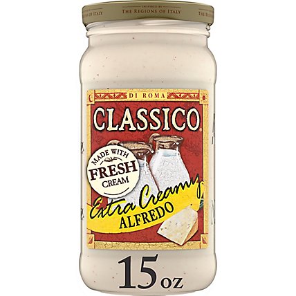Classico Extra Creamy Alfredo Pasta Sauce Jar - 15 Oz - Image 1