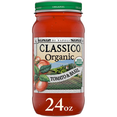  Classico Organic Pasta Sauce Tomato & Basil - 24 Oz 