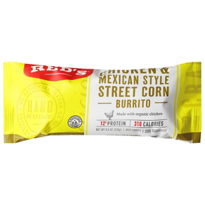 Reds Burrito Chicken & Mexican Style Street Corn Wrapper - 4.5 Oz