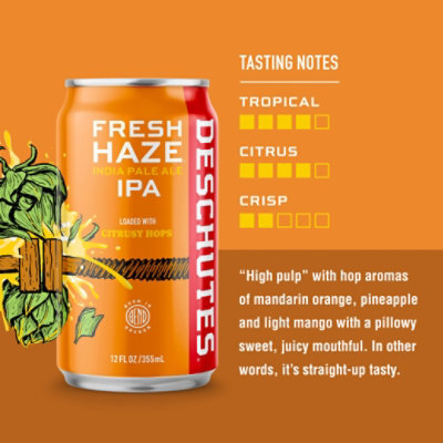 Deschutes Fresh Haze Ipa In Cans - 6-12 Fl. Oz. - Image 5