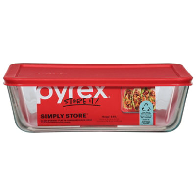 Pyrex 5.5-Cup Meal Box Storage Rectangle with Plastic Cover