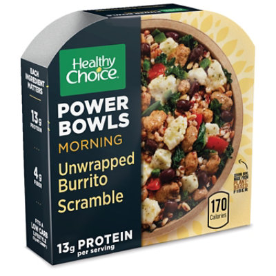 Healthy Choice Power Bowls Unwrapped Burrito Scramble Frozen Breakfast Meal - 7.2 Oz - Image 1