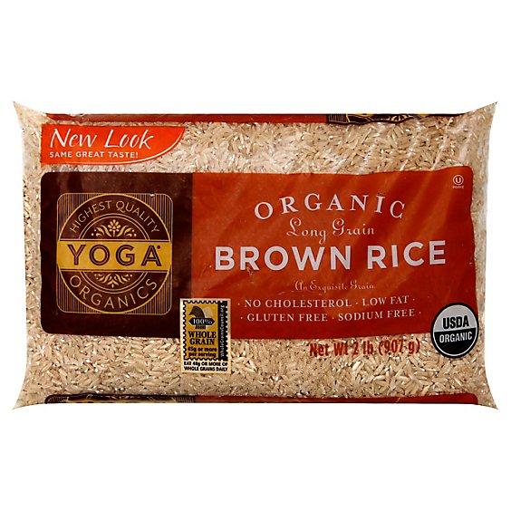 Yoga Rice Brown Organic Long Grain Bag - 2 Lb