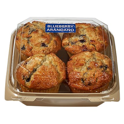 Muffins Blueberry 4 Ct - Image 1