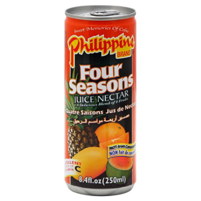 Philippine Brand Juice Nectar Four Seasons Can - 8.4 Fl. Oz. - Image 1