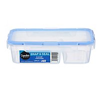Signature SELECT Container Divided AirTight 3.5 Cup - Each