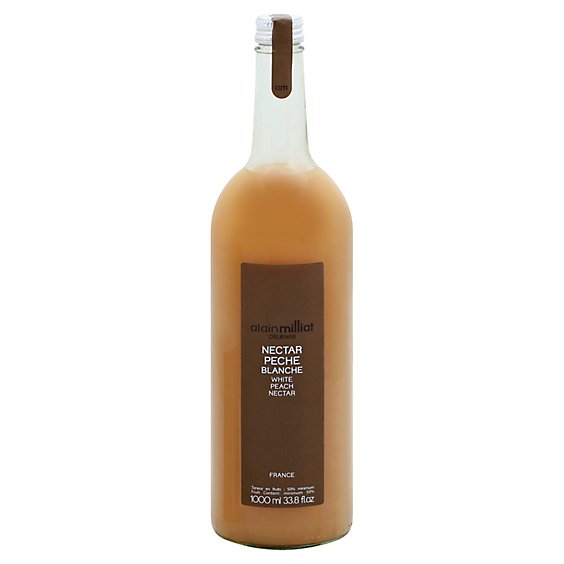 Alain Milliat White Peach Juice - 33.8 Fl. Oz.