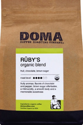 Doma Coffee Roasting Company Rubys Organic Blend Coffee - 12 Oz - Image 2