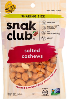 Snak Club Sv Salted Cashews - 4 Oz - Image 2