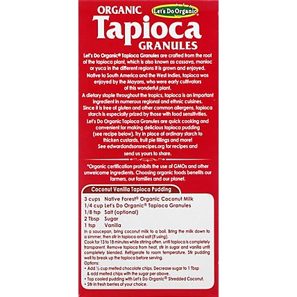 Lets Do Organic Tapioca Organic Granulated Box - 6 Oz - Image 6